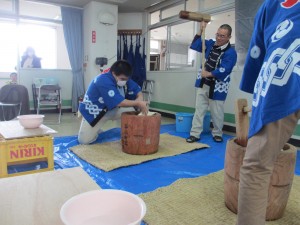 餅つき会